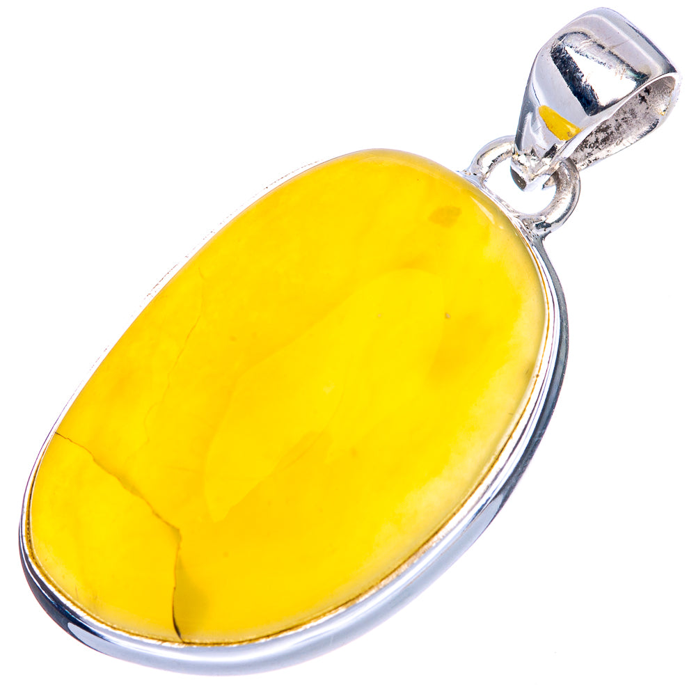 Amber Pendant 1 1/2" (925 Sterling Silver) P41623