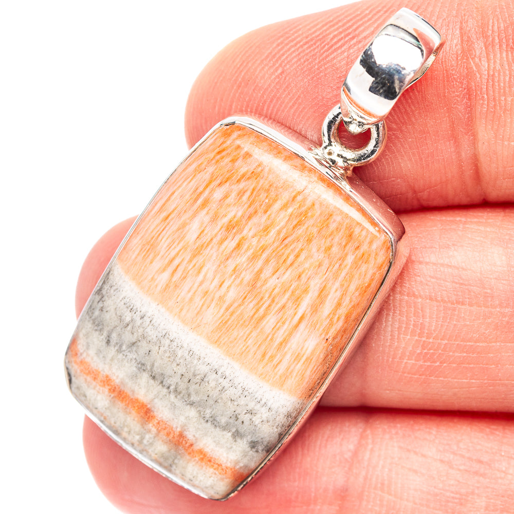 Celestobarite Pendant 1 5/8" (.925 Sterling Silver)