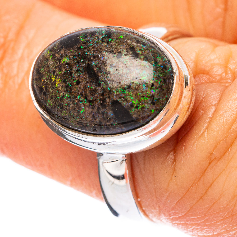 Rare Matrix Opal Ring Size 6.75 (925 Sterling Silver) R4171