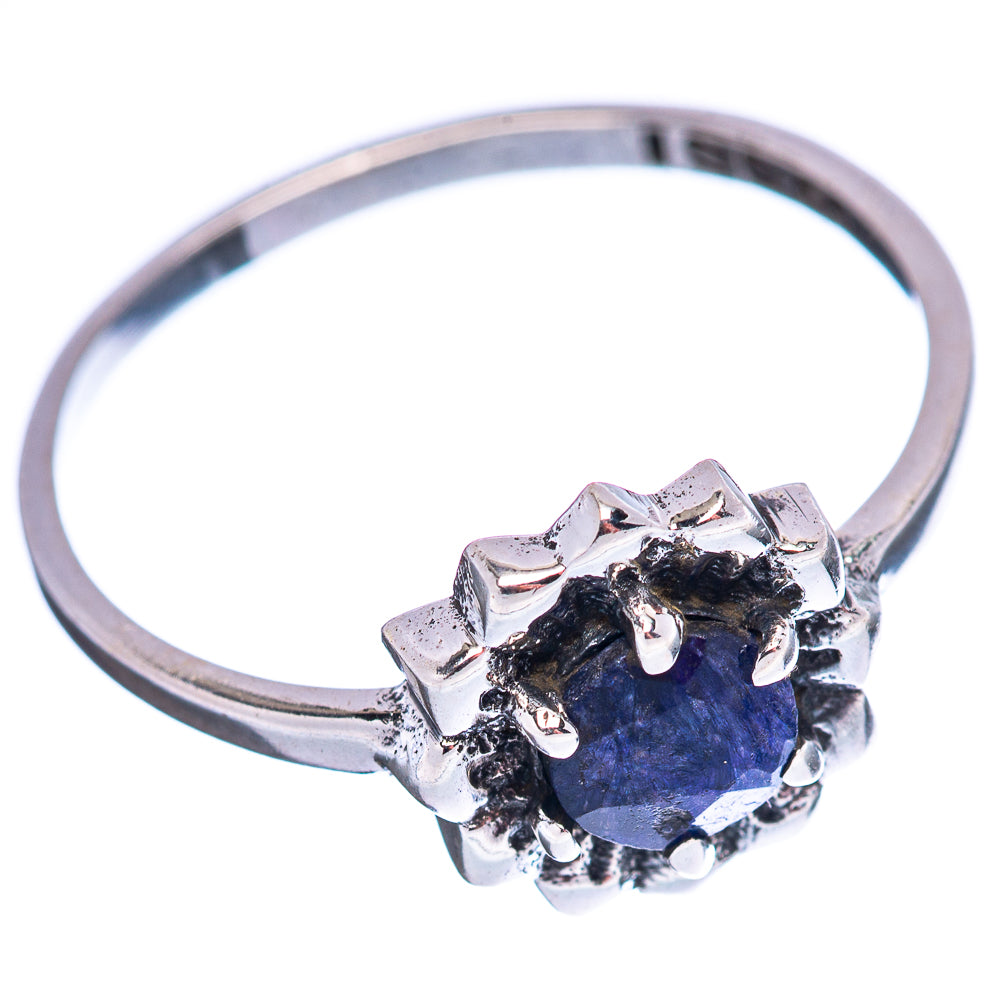 Dainty Blue Sillimanite Ring Size 8 (.925 Sterling Silver)