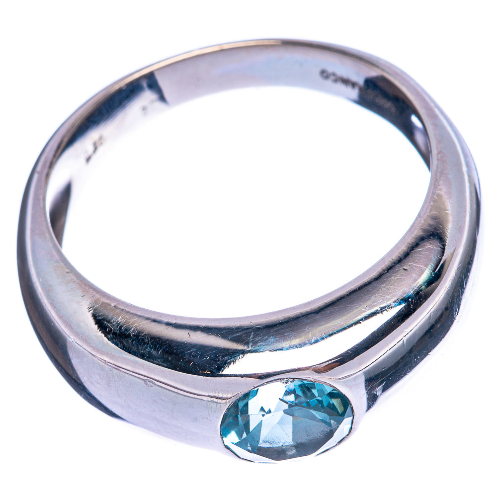 Rare Blue Topaz Ring Size 10 (925 Sterling Silver) R145932