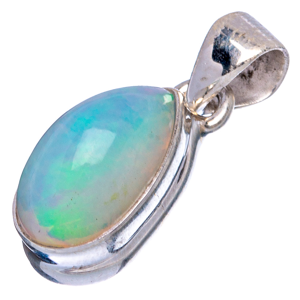 Large Rare Ethiopian Opal Pendant 7/8" (925 Sterling Silver) P43479