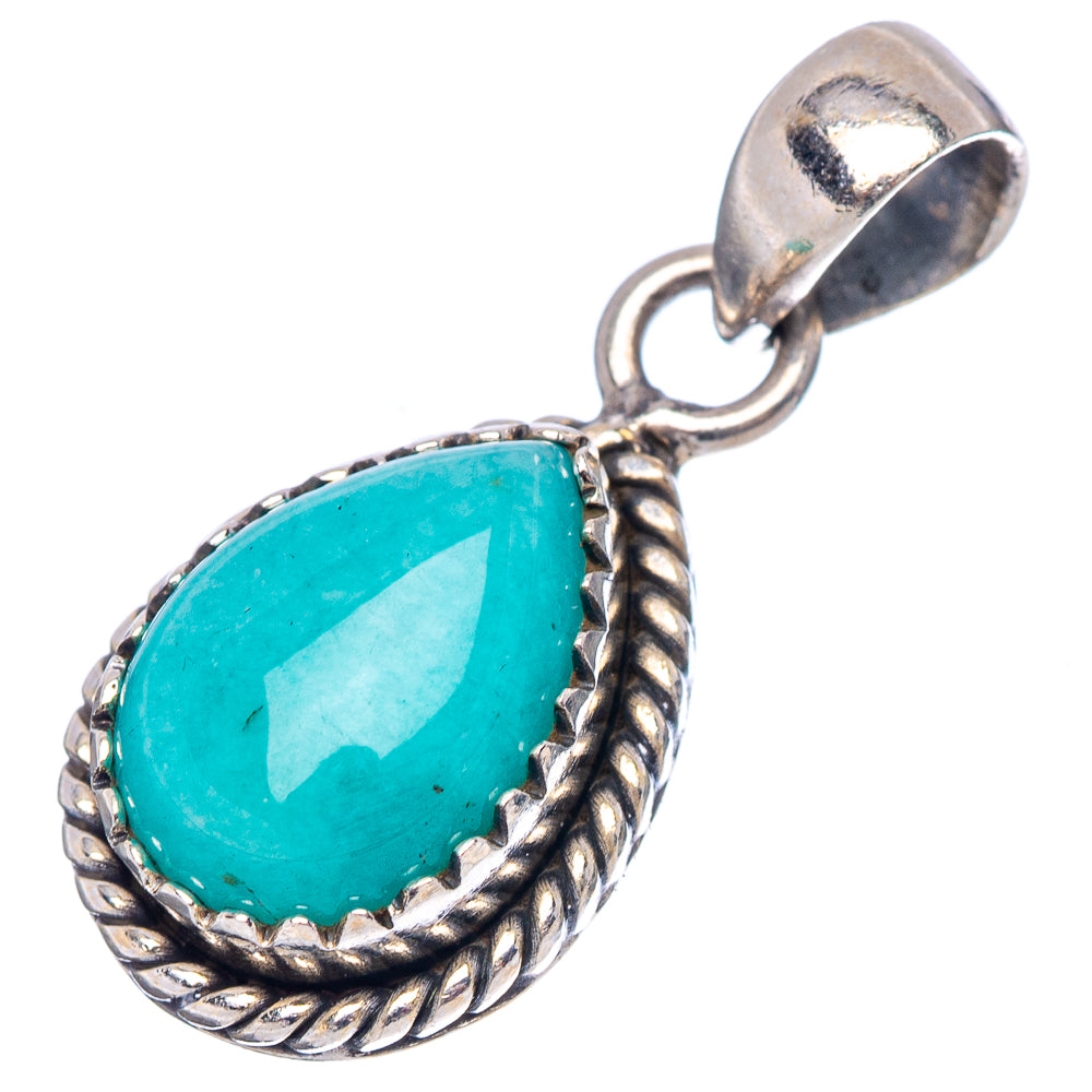 Amazonite Pendant 1" (.925 Sterling Silver)