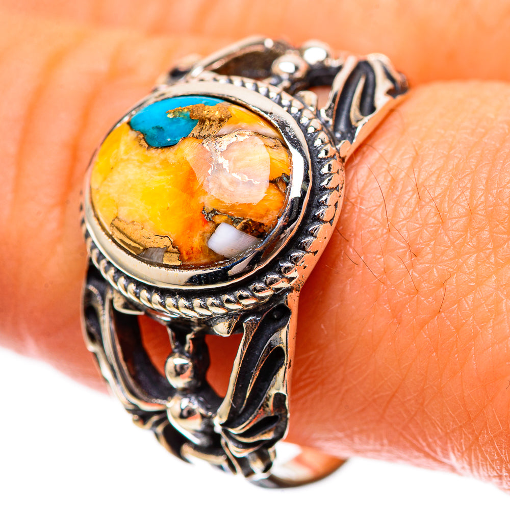 Spiny Oyster Turquoise Ring Size 10 (925 Sterling Silver) RING139070