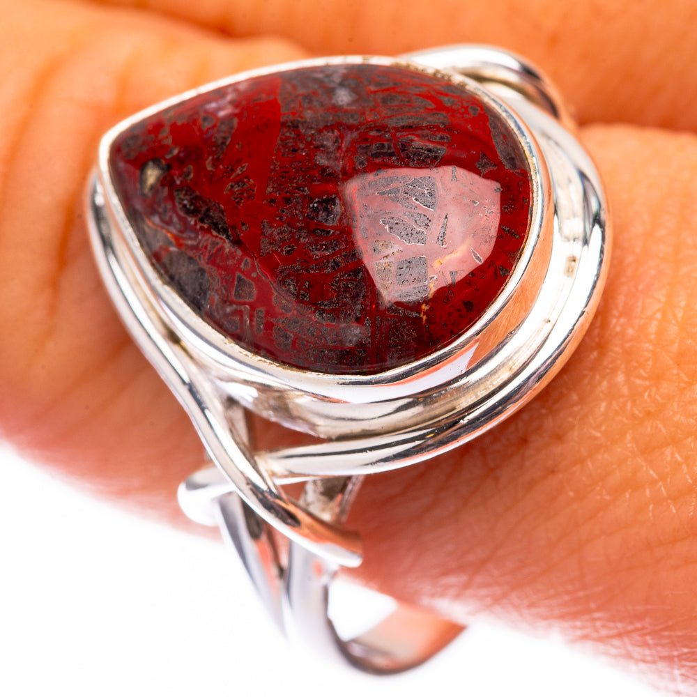 Bloodstone 925 Sterling Silver Ring Size 11 (925 Sterling Silver) RING140351