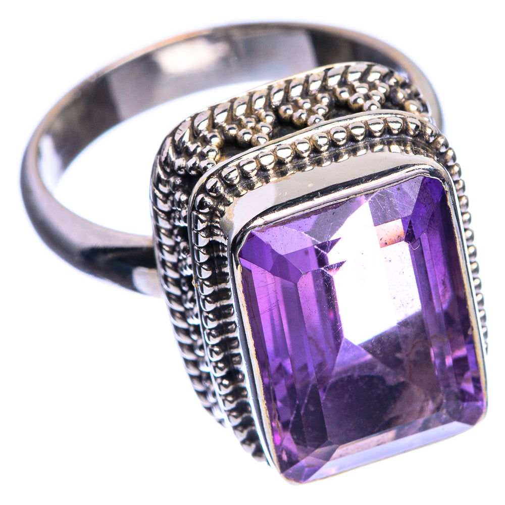 Faceted Amethyst Ring Size 7 (925 Sterling Silver) R144153