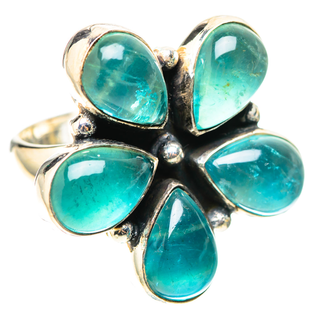 Large Blue Fluorite Ring Size 6.5 (925 Sterling Silver) RING138668