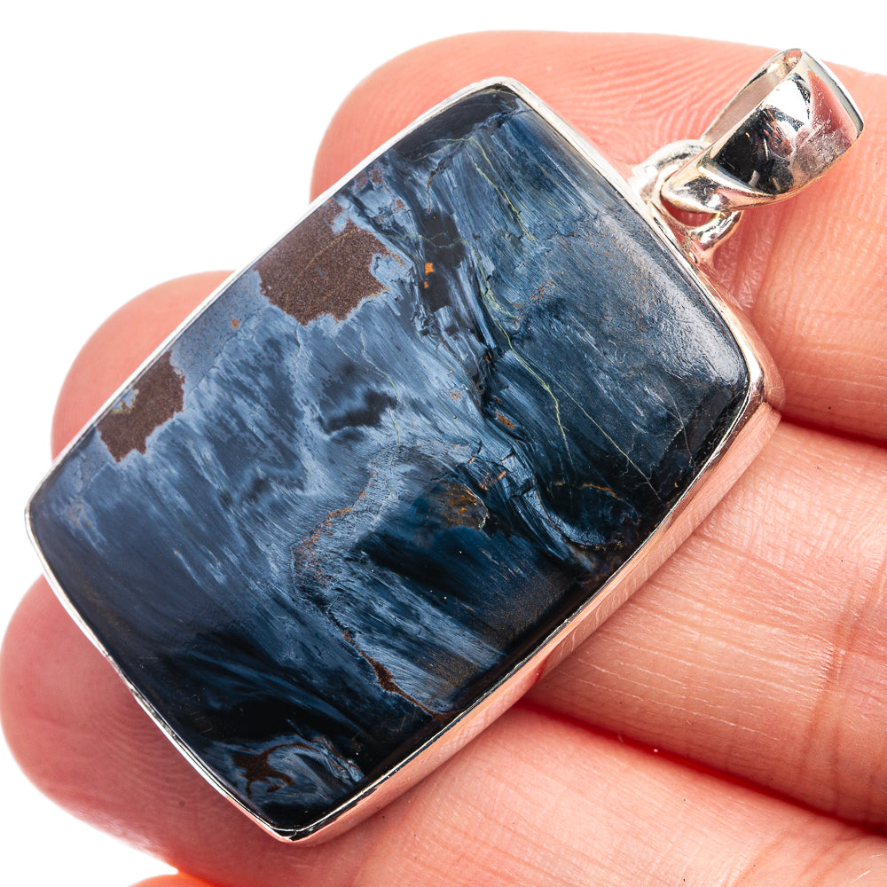 Pietersite Pendant 1 5/8" (925 Sterling Silver) P39044