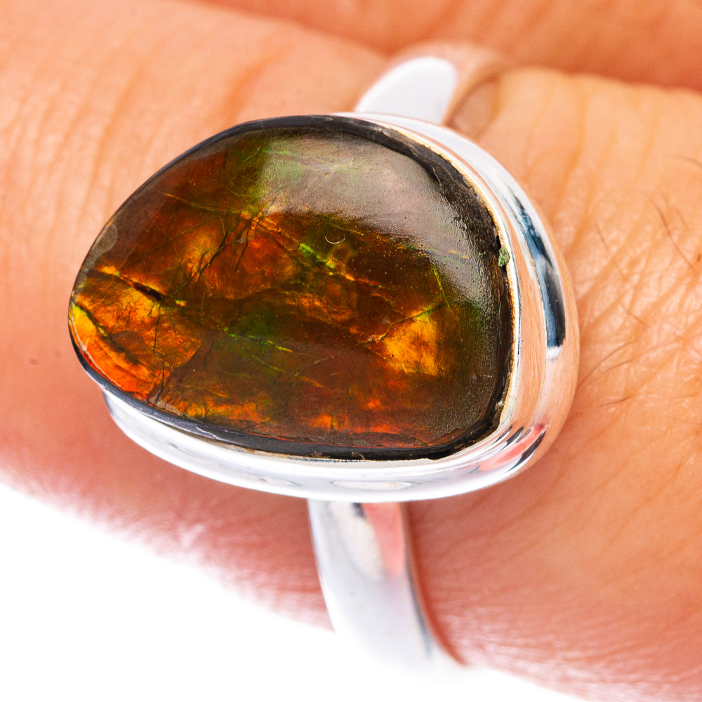 Ammolite Ring Size 8.25 (925 Sterling Silver) R144970