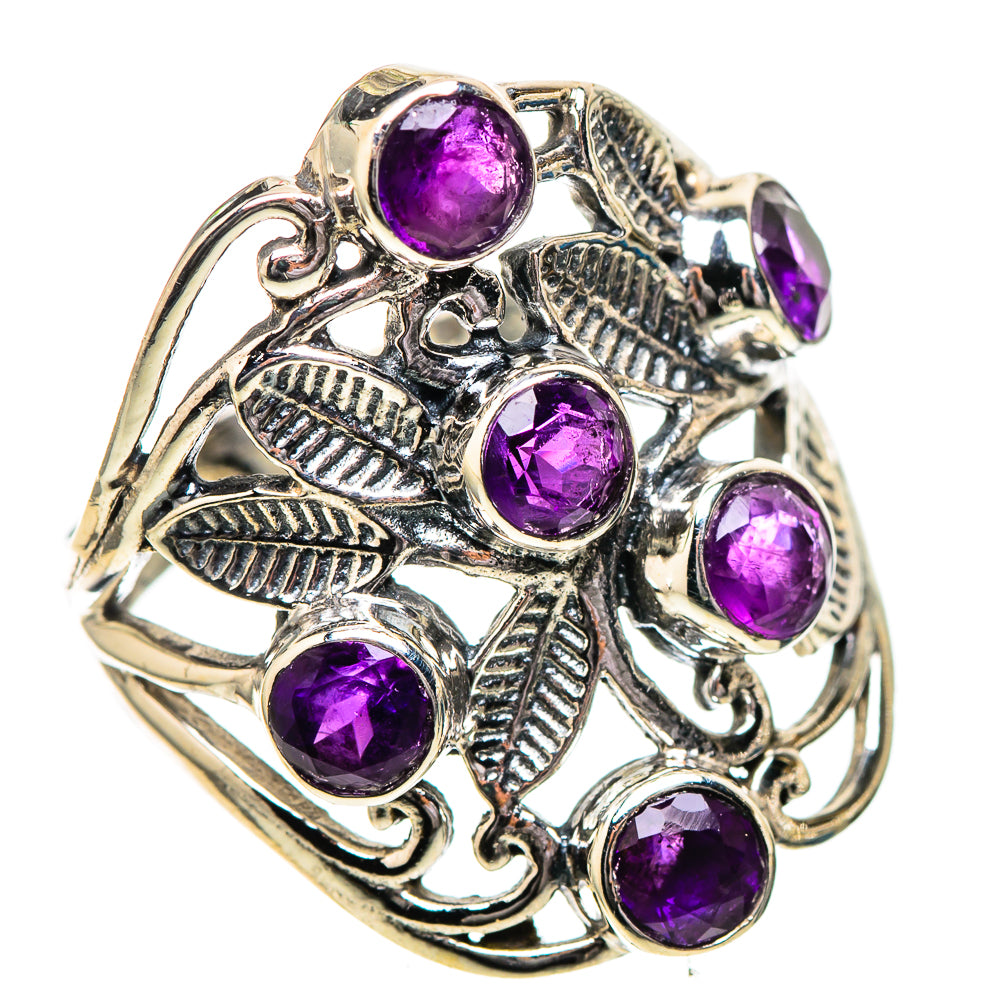 Faceted Amethyst Ring Size 7.25 (925 Sterling Silver) RING137821
