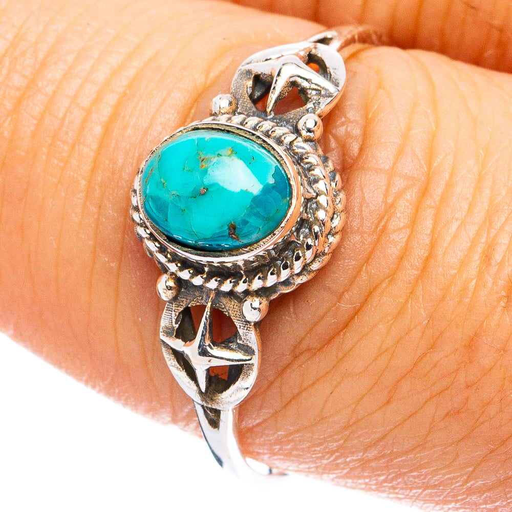 Mohave Turquoise Ring Size 8.75 (925 Sterling Silver) R8252