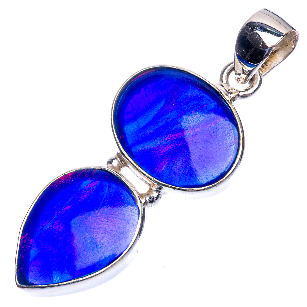 Aura Opal Pendant 1 5/8" (925 Sterling Silver) P39173
