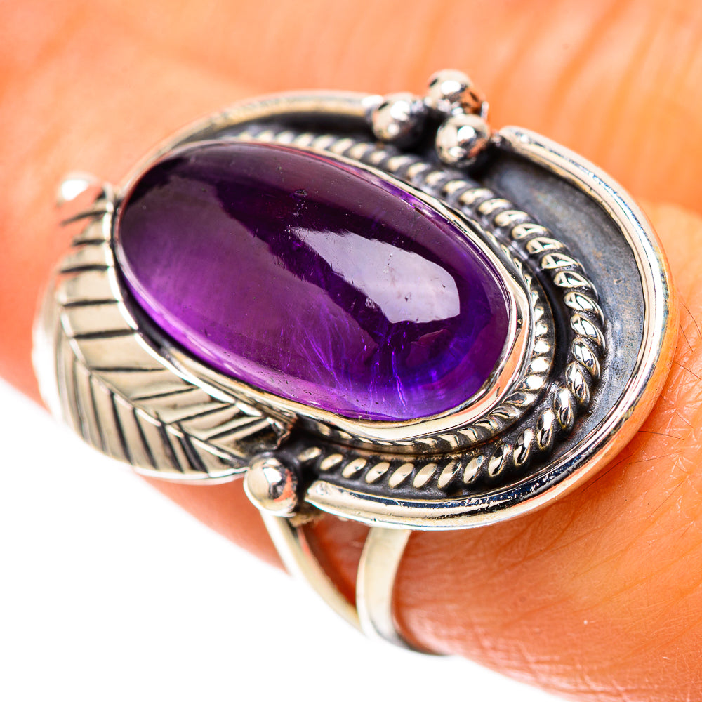 Amethyst 925 Sterling Silver Ring Size 7.25 (925 Sterling Silver) RING139376
