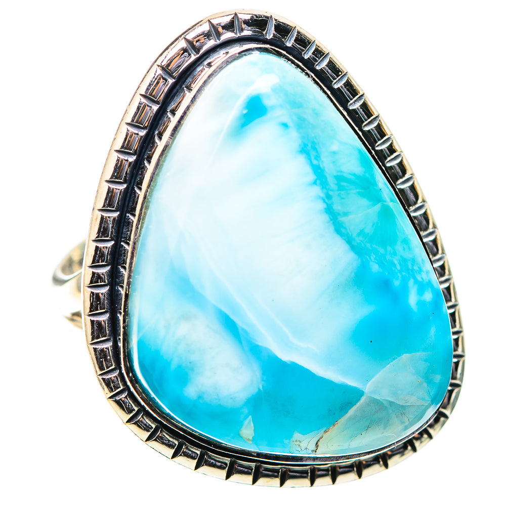 Large Larimar Ring Size 7.75 (925 Sterling Silver) RING138627