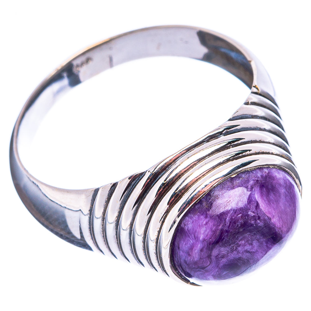 Charoite Ring Size 10 (.925 Sterling Silver)
