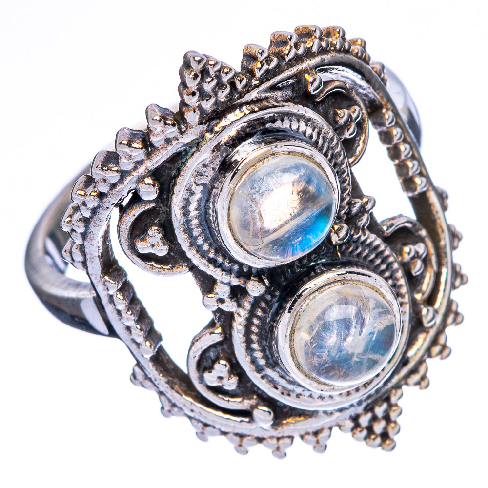 Rainbow Moonstone Ring Size 7.75 (925 Sterling Silver) R146112