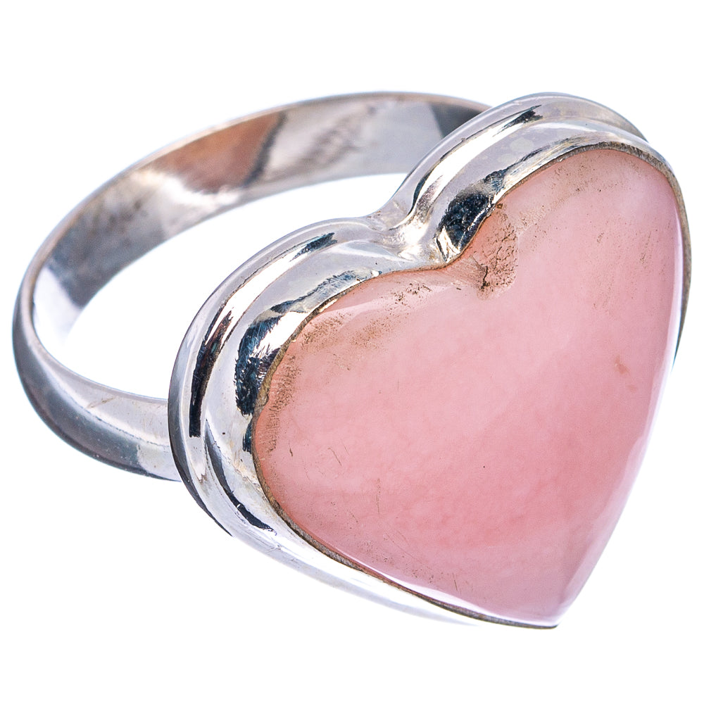 Pink Opal Ring Size 7.25 (.925 Sterling Silver)