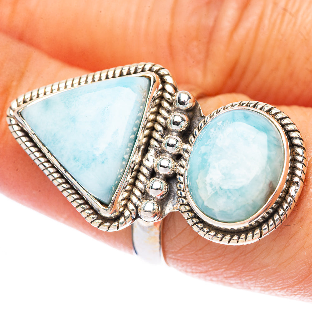 Larimar Ring Size 6.5 (925 Sterling Silver) R1686