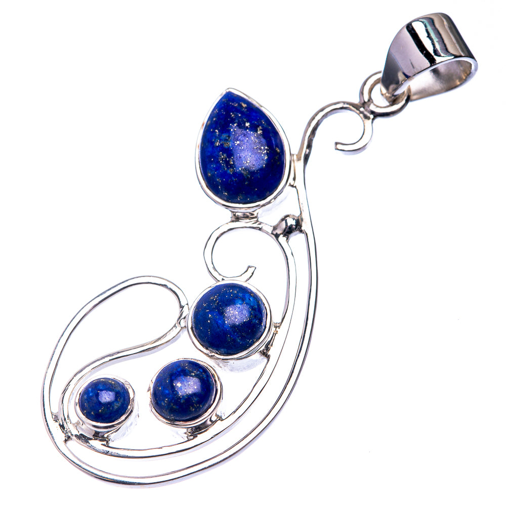 Premium Signature Lapis Lazuli Pendant 1 7/8" (925 Sterling Silver) P38785