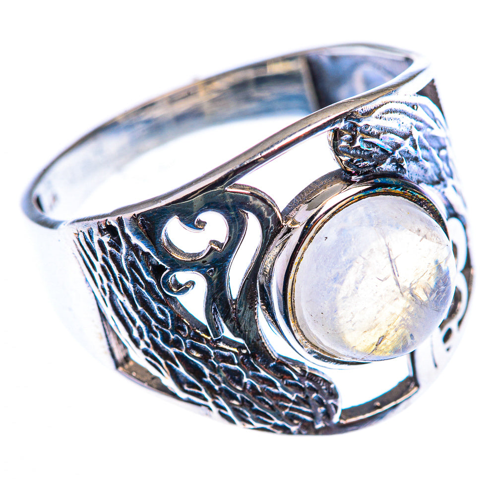Rainbow Moonstone Ring Size 11 (925 Sterling Silver) RING140163