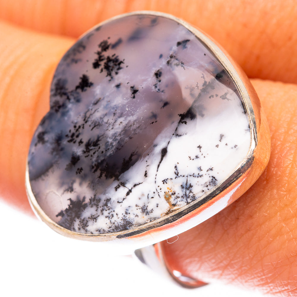 Large Dendritic Opal 925 Sterling Silver Ring Size 9 (925 Sterling Silver) RING140437