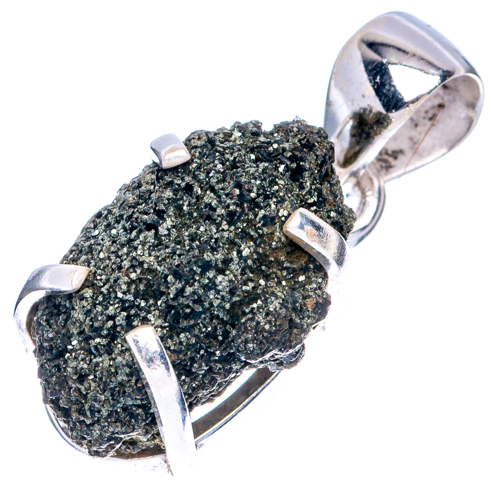 Raw Seraphinite Pendant 1 1/8" (925 Sterling Silver) P41495