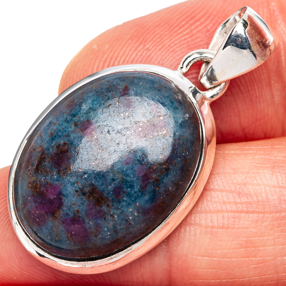 Ruby Kyanite Pendants 1 3/8" (925 Sterling Silver) P42382