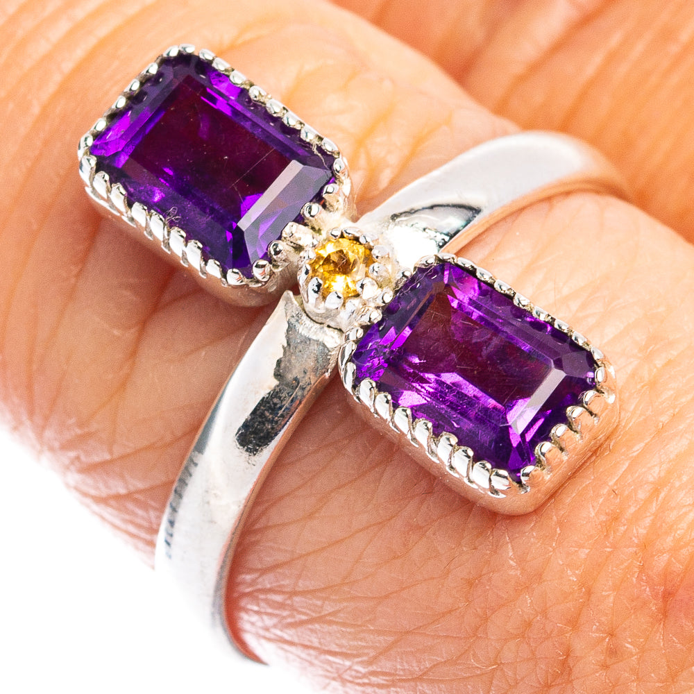 Brazilian Amethyst Ring Size 8.75 (.925 Sterling Silver)