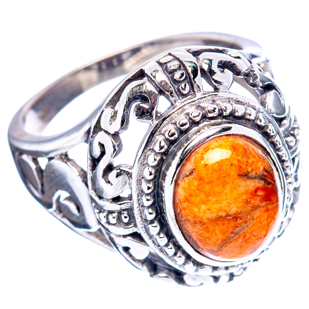 Sponge Coral Filigree Style Ring Size 6.75 (.925 Sterling Silver)