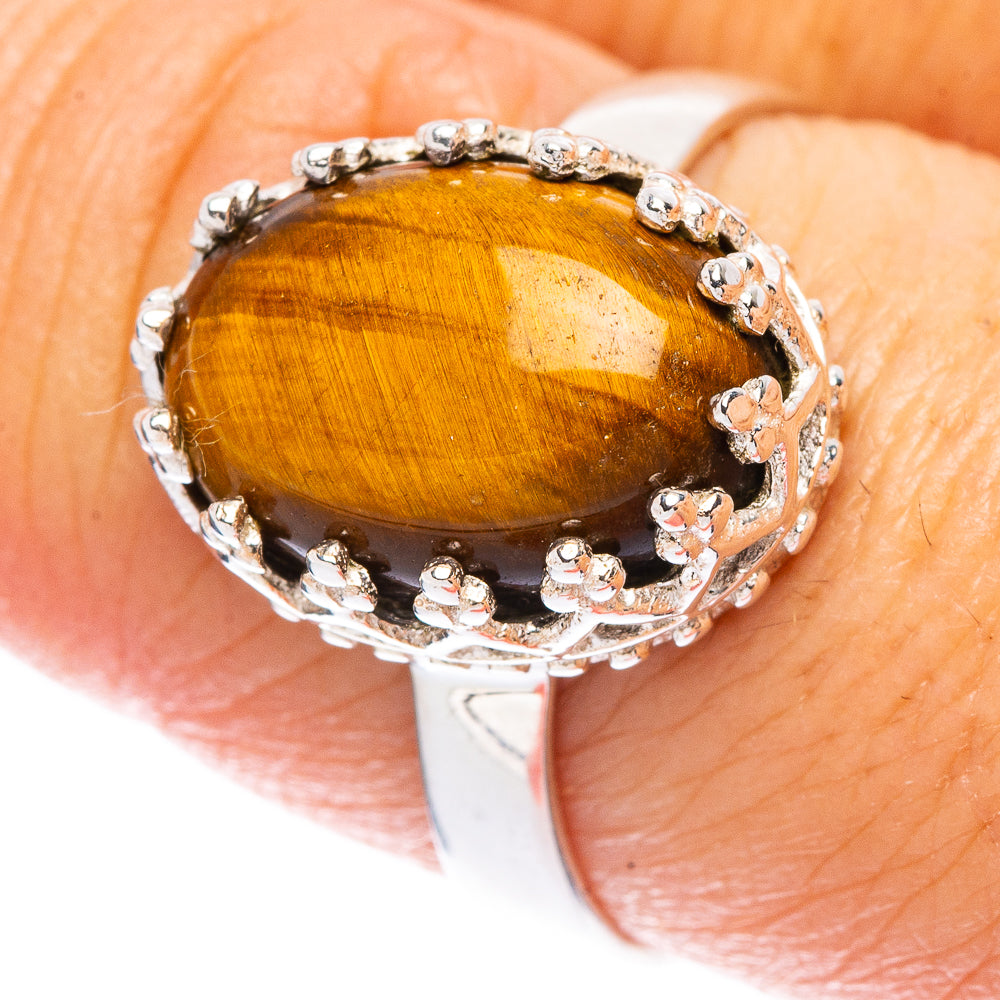 Tiger Eye Ring Size 8.75 (925 Sterling Silver) R146754