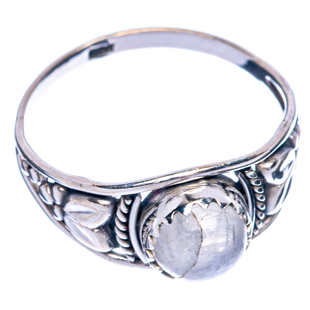 Rainbow Moonstone Dainty Ring Size 8.75 (925 Sterling Silver) R145518