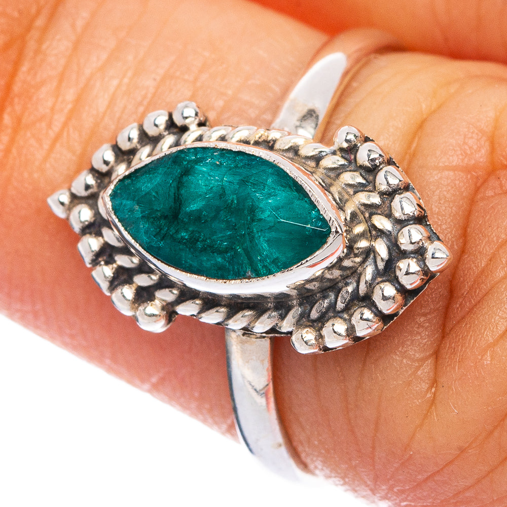 Emerald Dainty Ring Size 5.75 (925 Sterling Silver) R145646