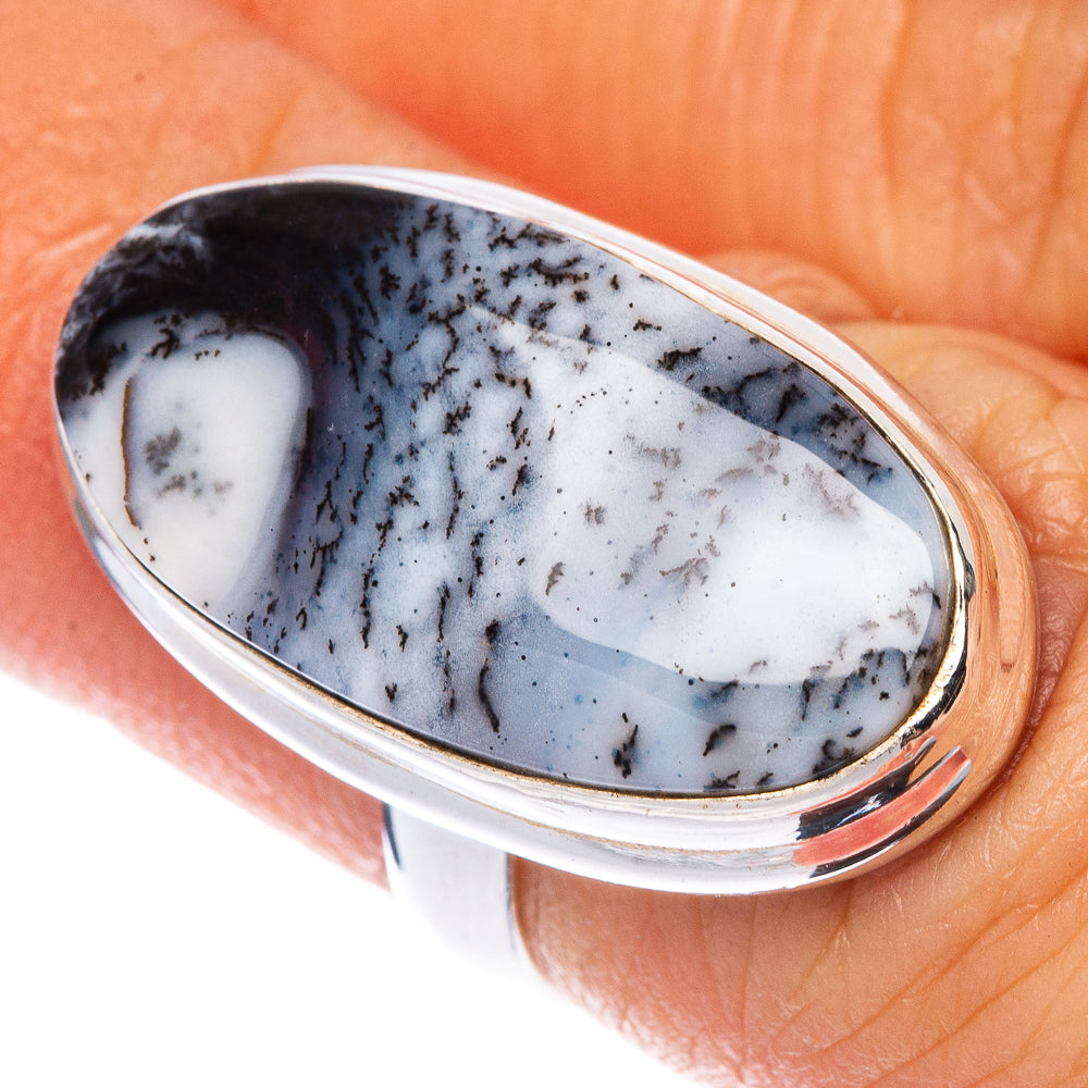 Dendritic Opal Ring Size 5 (925 Sterling Silver) R1463