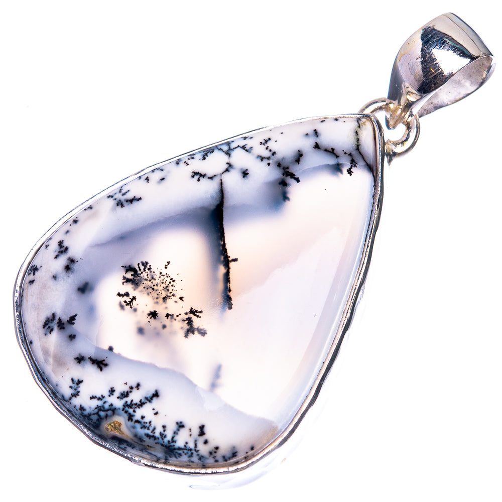 Dendritic Opal 925 Sterling Silver Pendant 1 3/4"