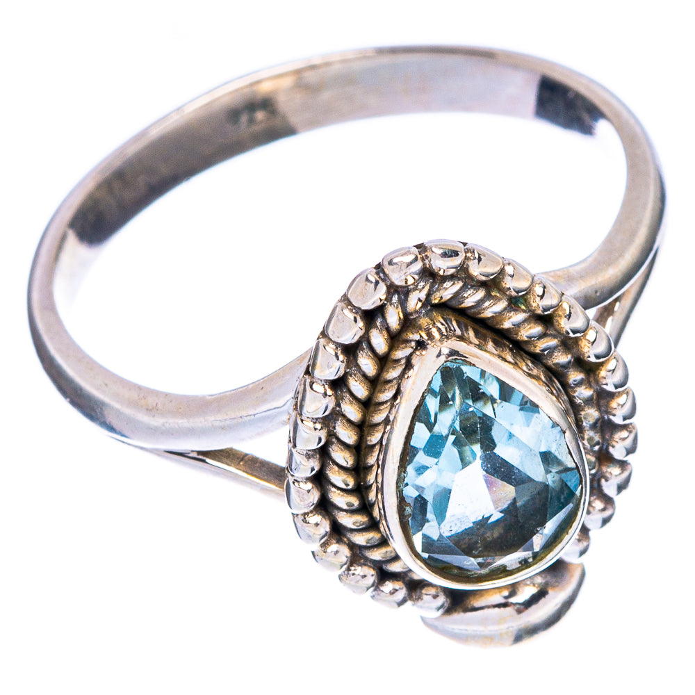 Blue Topaz Dainty Ring Size 8.75 (925 Sterling Silver) R146943