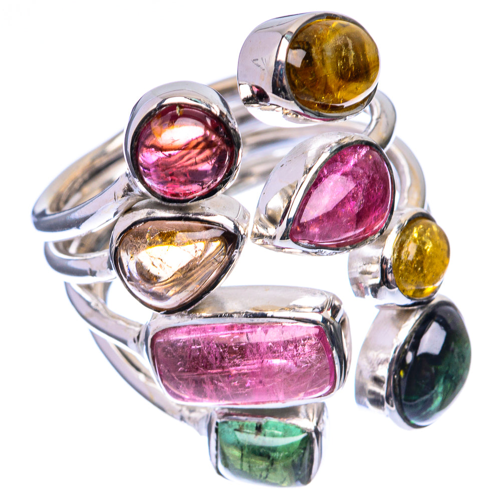 Signature Mixed Tourmaline Ring Size 7 (925 Sterling Silver) R141699