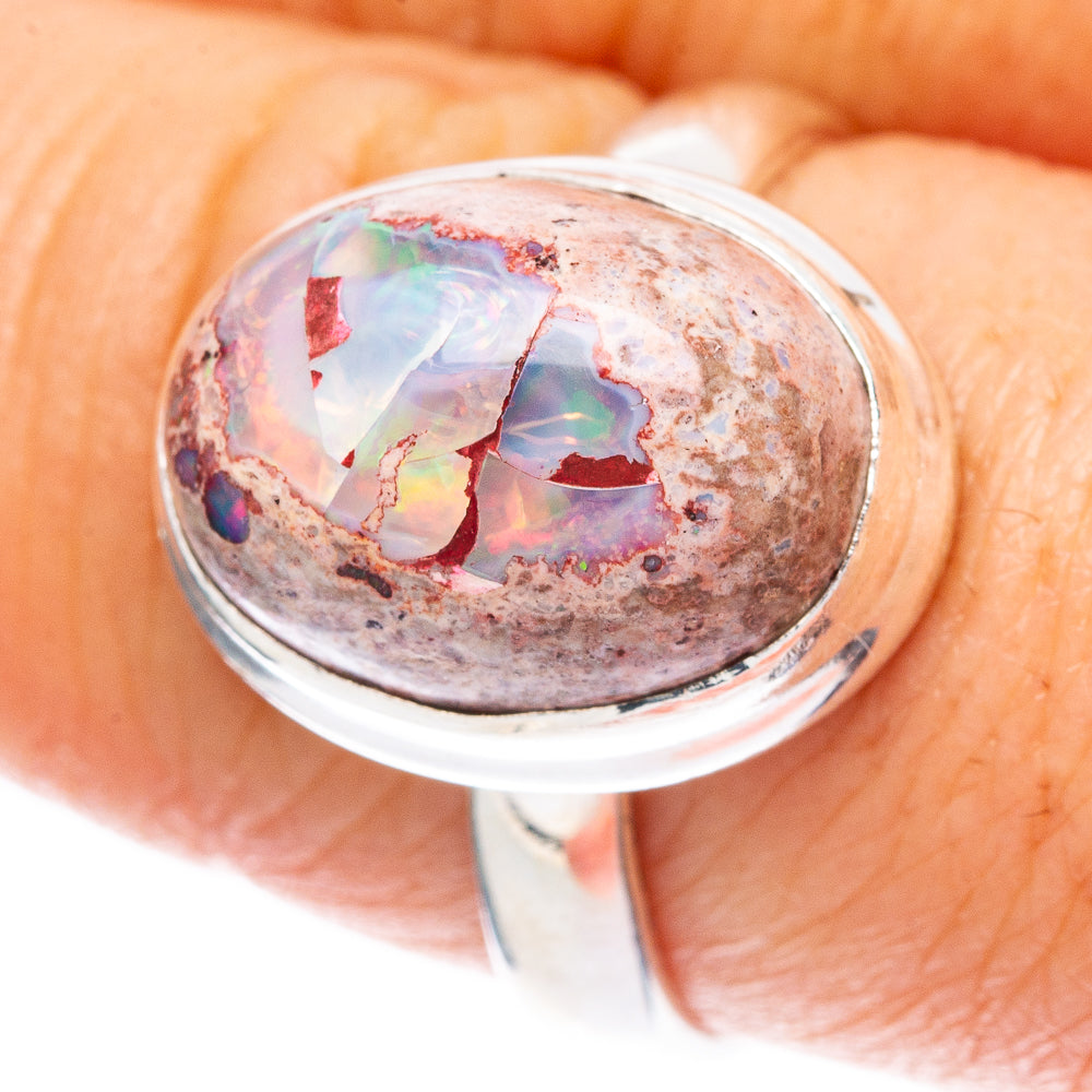 Rare Mexican Fire Opal Ring Size 8.75 (925 Sterling Silver) R2533