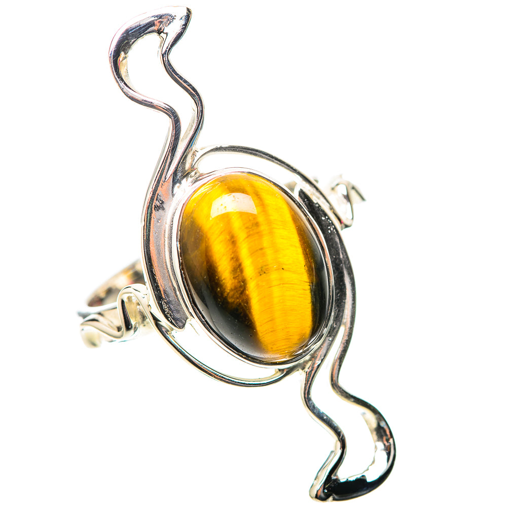 Premium Tiger Eye Ring Size 9 (925 Sterling Silver) RING138211
