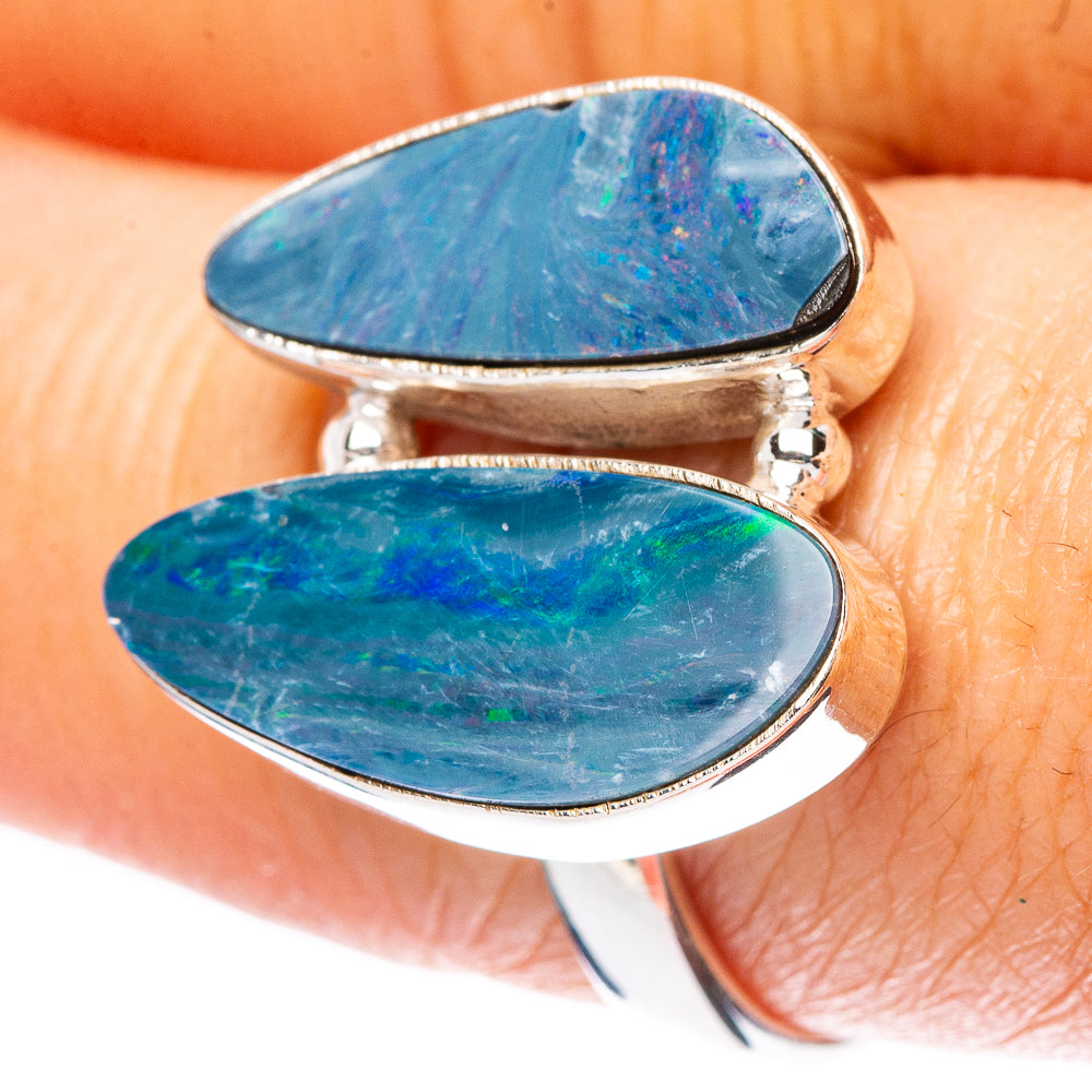 Rare Doublet Opal Ring Size 8.75 (925 Sterling Silver) R4299