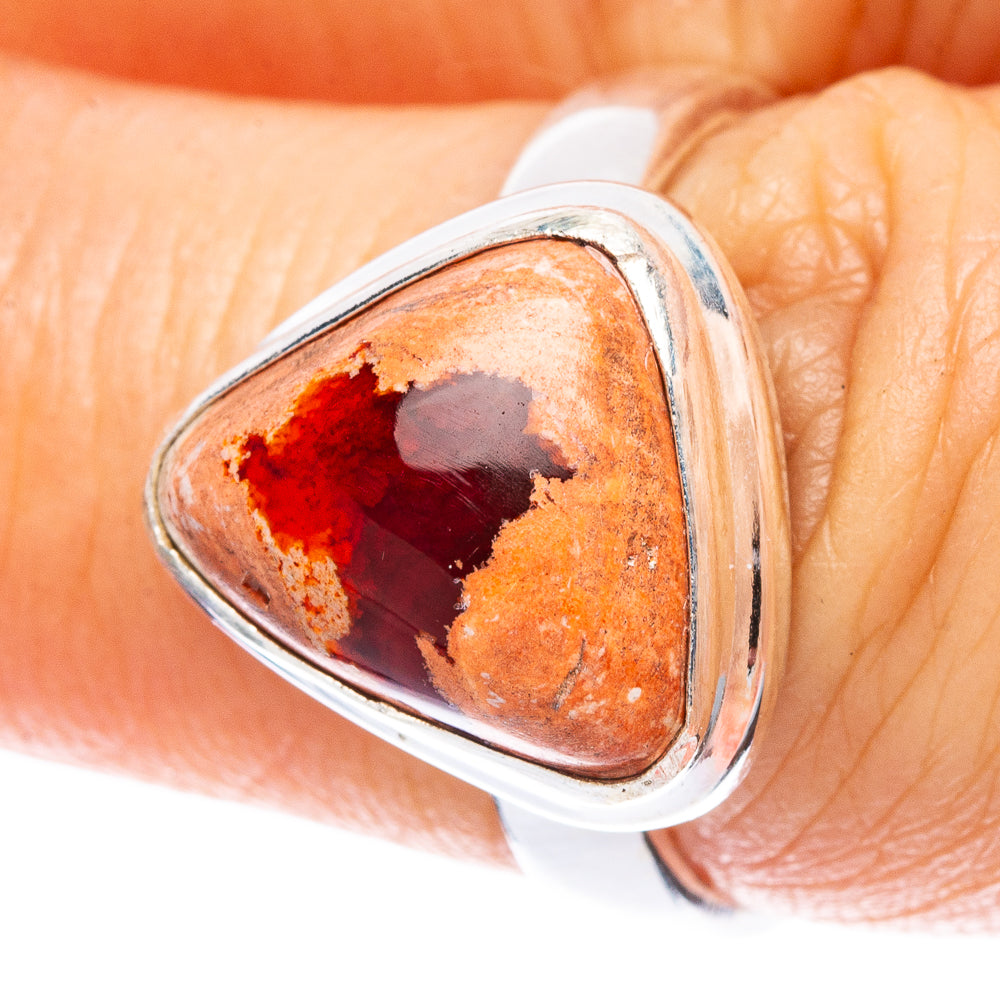 Mexican Fire Opal 925 Sterling Silver Ring Size 7 Ana Co R2475