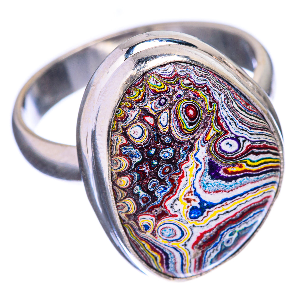 Fordite Ring Size 8 (925 Sterling Silver) R142671