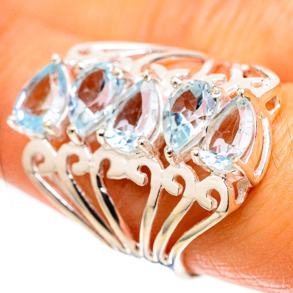 Blue Topaz Ring Size 7.5 (925 Sterling Silver) RING138475