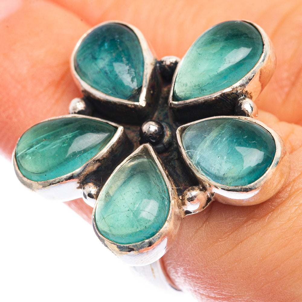 Blue Fluorite Ring Size 6 (925 Sterling Silver) RING143263