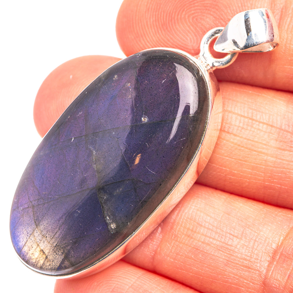 Labradorite Pendant 1 7/8" (925 Sterling Silver) P38921
