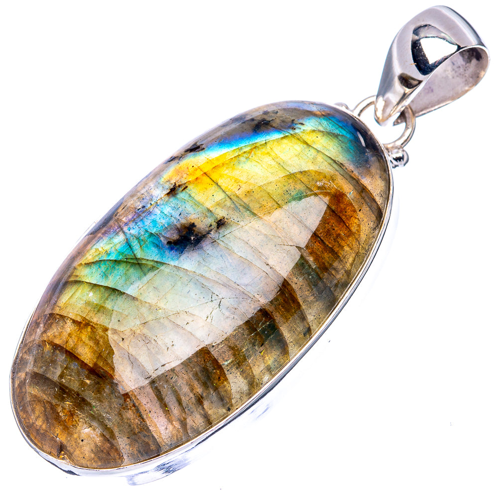 Labradorite Pendant 2 1/8" (925 Sterling Silver) P43180