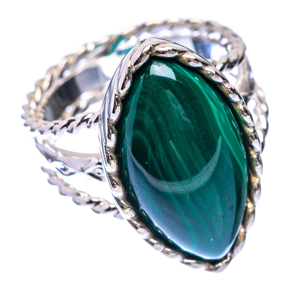 Premium Malachite Ring Size 6 (925 Sterling Silver) R141818