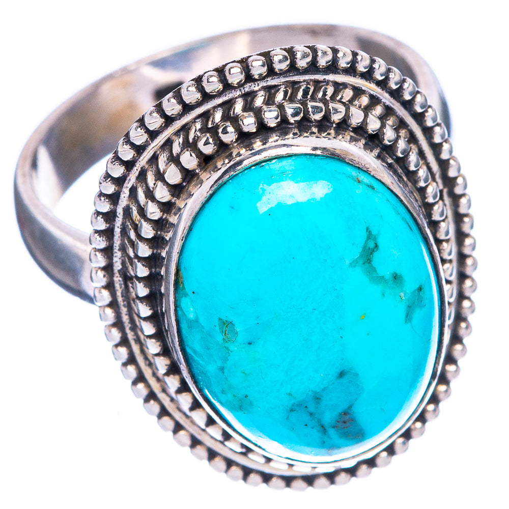 Kingman Turquoise Ring Size 8 (925 Sterling Silver) R1298