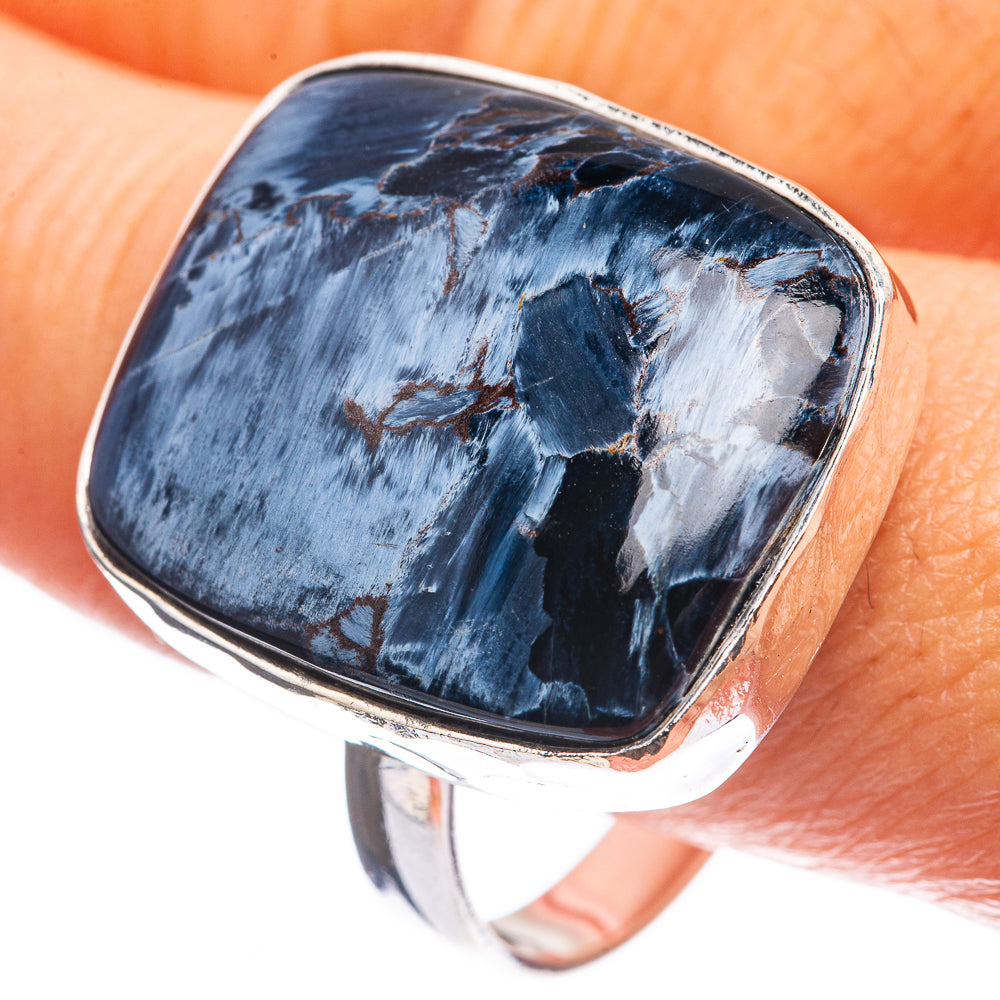 Large Pietersite Ring Size 13.5 (925 Sterling Silver) R142996
