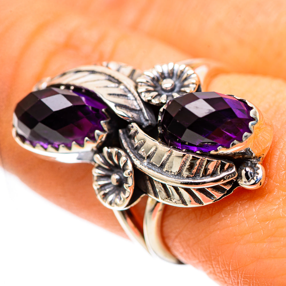 Amethyst 925 Sterling Silver Ring Size 7.75 (925 Sterling Silver) RING139346