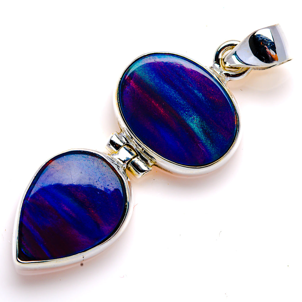 Aura Opal Pendant 1 3/4" (925 Sterling Silver) PD38099